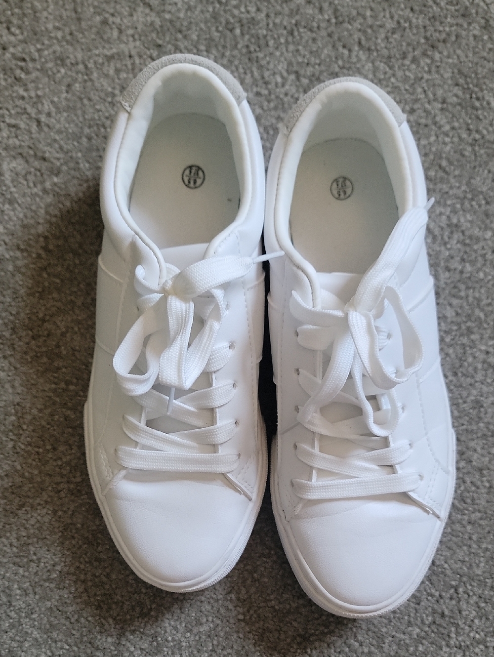 Women's Classic White Lace-Up Sneakers